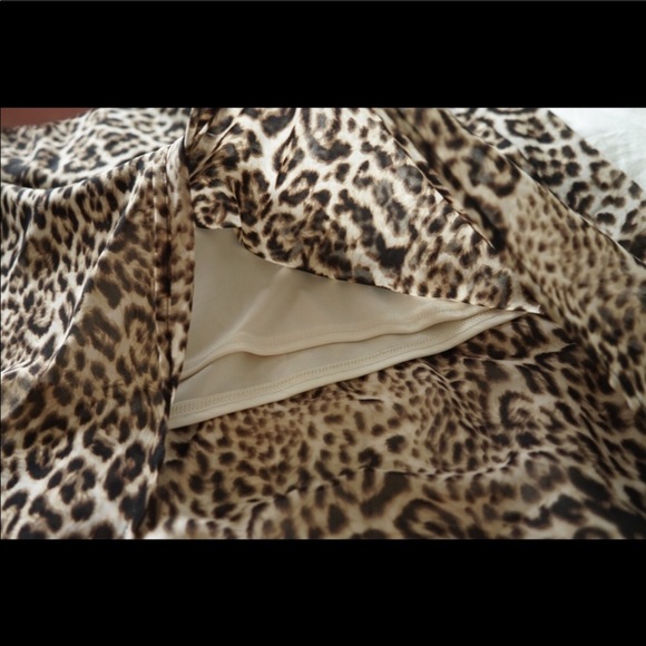 Maurices Medium Leopard Wrap Skirt - Picture 3 of 7